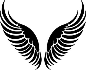 Fototapeta premium Angel Wings - Minimalist and Flat Logo - Vector illustration
