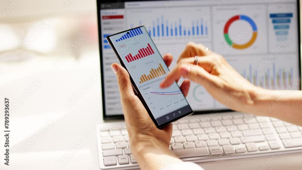 Poster business data analytics dashboard