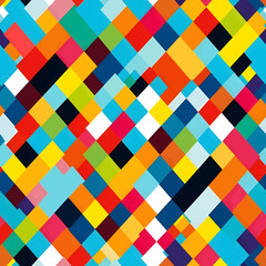 Seamless geometric pattern. Abstract colorful background. Vector illustration.