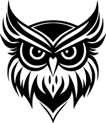 Obraz premium Owl | Minimalist and Simple Silhouette - Vector illustration