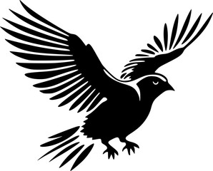 Pigeon | Minimalist and Simple Silhouette - Vector illustration - obrazy, fototapety, plakaty