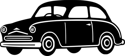 Cars | Minimalist and Simple Silhouette - Vector illustration