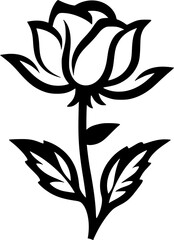 Obraz premium Flower | Minimalist and Simple Silhouette - Vector illustration