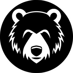 Bear - Minimalist and Flat Logo - Vector illustration - obrazy, fototapety, plakaty
