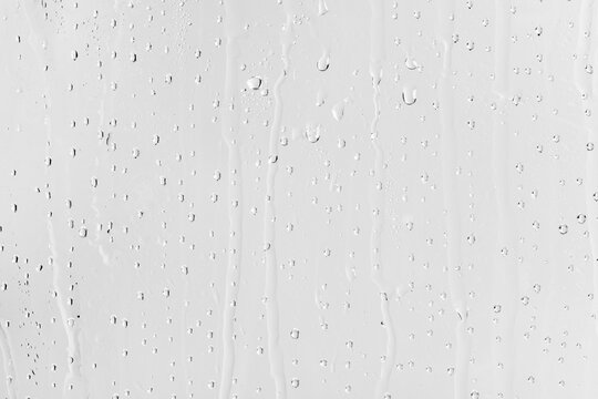 Naklejki Water drop png texture, transparent background, rainy window