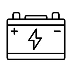 Accumulator line icon