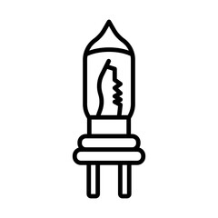 Lamp line icon