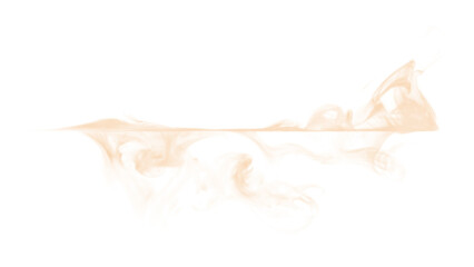 Abstract png textured element smoke line, in gold