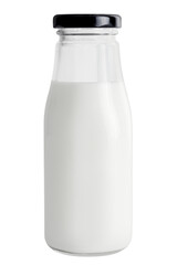 Fresh milk in a glass bottle design element