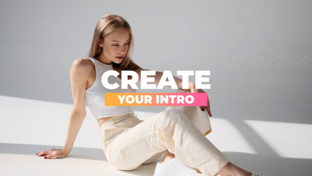 Fashion Media Opener Slideshow template contains 30 editable text layers and 34 placeholders. The project is available in 4K.