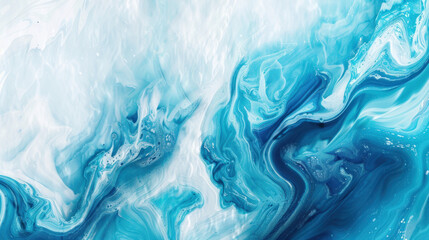 Obraz premium abstract watercolor paint blue liquid background with fluid marble texture. abstract art painting, texture for banner, wallpaper or cover