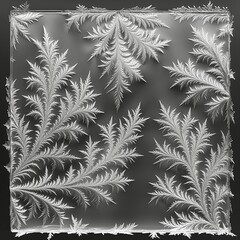 氷に浮かぶ幻想的な花の結晶のテクスチャ背景