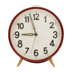 Vintage analog alarm clock design element