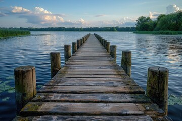 Fototapeta premium beautiful lake scenery nature professional photography