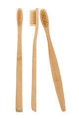 Natural bamboo toothbrushes design element