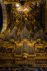 Fototapeta na wymiar Interior of the Braga Cathedral in Braga, Portugal