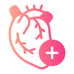 cardiology gradient icon