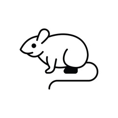 Lab rat vector icon