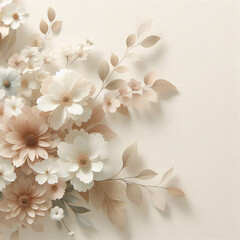 Elegant Floral Background: HD Flower Aesthetics (Generated with AI)