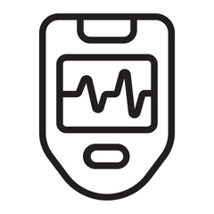oximeter line icon