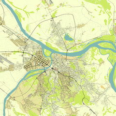 City map of Belgrade Serbia
 - obrazy, fototapety, plakaty