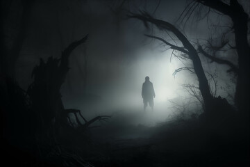 Strange shadows in the dense fog Around the rural village, shadows of demons.