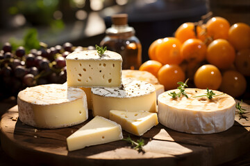 Taleggio Cheese on a farmers market stand