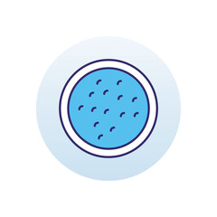Petri dish vector icon