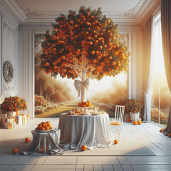 Orangenbaum - obrazy, fototapety, plakaty