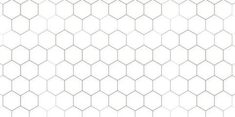 Vector hexagons pattern. Geometric abstract background with simple hexagonal elements. Modern white background textured with abstract hexagon pattern. 