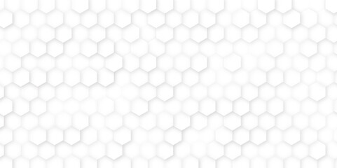 Vector hexagons pattern. Geometric abstract background with simple hexagonal elements. Modern white background textured with abstract hexagon pattern. 