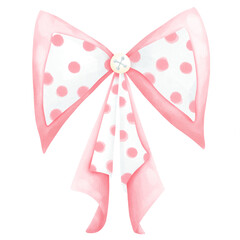pink ribbon bow