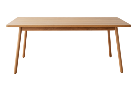 Brown wooden table design element