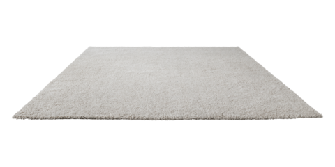 Gray fluffy floor carpet design element