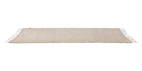 Naklejka premium Beige fabric texture floor carpet design element