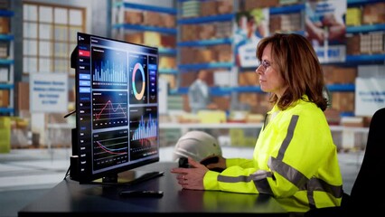 Warehouse Inventory Management KPI Dashboard. Analysts Looking - Powered by Adobe