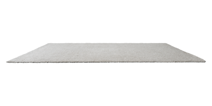 Gray fluffy floor carpet design element