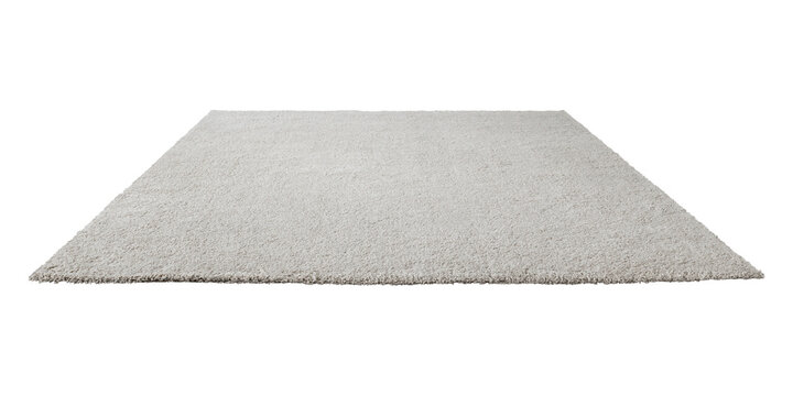 Gray fluffy floor carpet design element