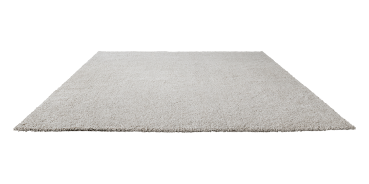 Gray fluffy floor carpet design element