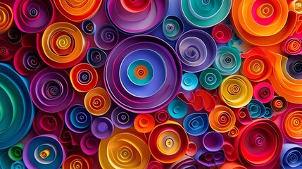 Fototapeta premium abstract background with colorful circles
