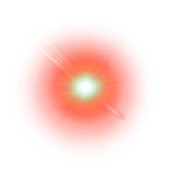 Orange lens flare effect design element