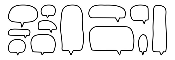 Bubble for text in the style of Hand drawn.