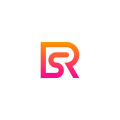 RS monogram logo with pink orange gradient.