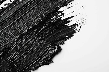 black mascara brush stroke texture makeup swatch background