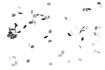 Silver confetti patterned background design element