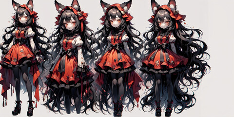 Character concept for "Sweet Girl"