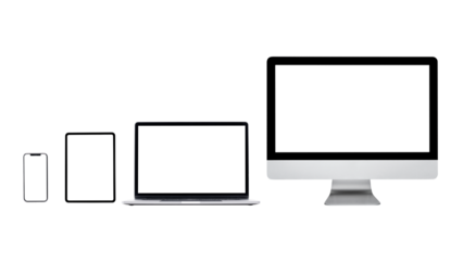 Digital devices blank screen png technology and electronics