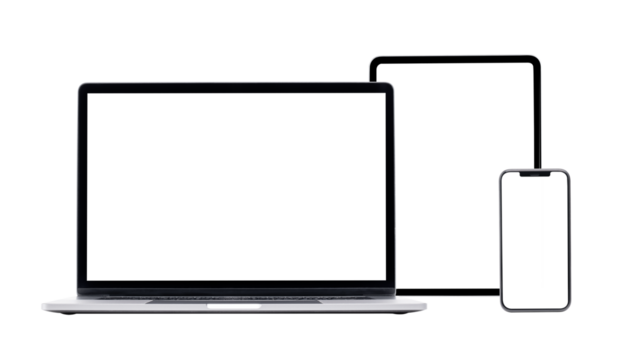 Digital devices blank screen png technology and electronics