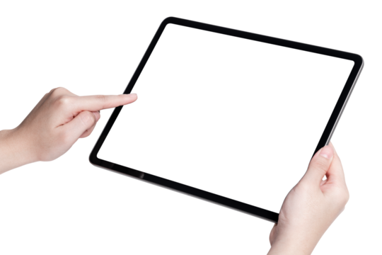 Digital tablet mockup png for online learning