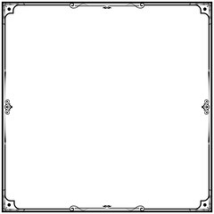 frame with flowers on transparent background